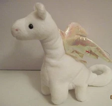 TY BEANIE BABY MAGIC THE DRAGON - HOT PINK STITCHING WITH 14 ERRORS- PVC PELLETS