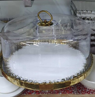 Atemberaubender Kuchenständer Vintage Kuppel Abdeckung Nachmittagstee Hochzeit Dessertteller Party