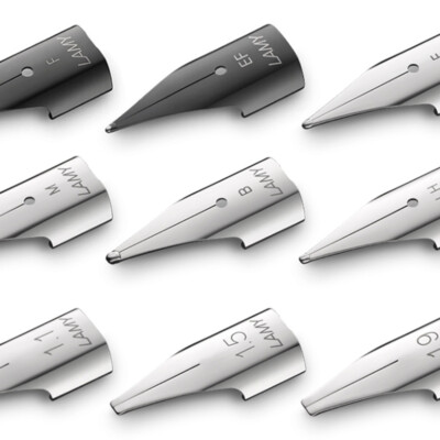 LAMY Fountain Pen Replacement Nib Z50 Spare Single Nibs Silver Black F M B 1.5
