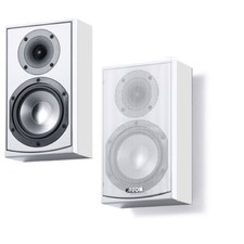 Canton Gle 410.2 Pair Sourround Rear Shelf Speakers Color White New Extra Flat