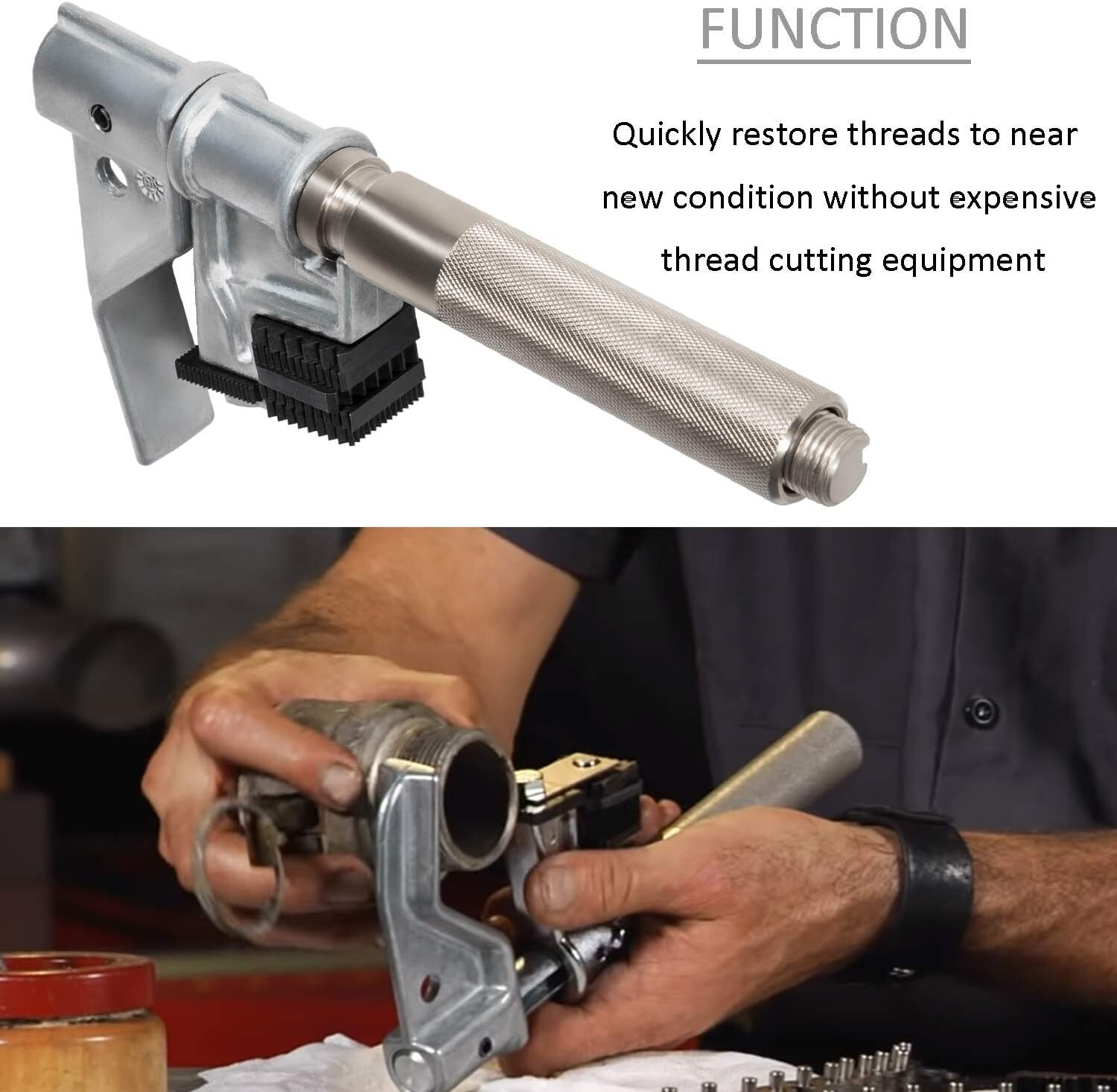 Outside Thread Chaser Replace OTC 7402 External Thread Repair Tool for 1-1/4”-5”