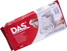 DAS White/Terracotta 1 kg Air Hardening Modelling Clay, Non Bake, Ready To Use