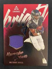 MARQUISE BROWN 2020 LUMINANCE FOOTBALL BRIGHT BEGINNINGS JERSEY - RAVENS - *4580