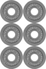 CAP Barbell Olympic 2-Inch Weight Plates Gray | Mulitple Sizes