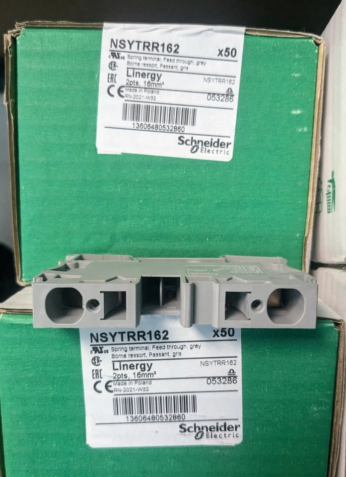 Schneider Electric NSYTRR162 Grey Spring Terminals (Box of 50) - price per piece - Image 2 of 3