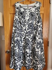 Eliza J Navy and cream embellished dress size 24W