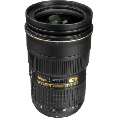 Nikon AF-S Nikkor 24-70mm f/2.8G ED Autofocus Lens (Black) - OPEN BOX