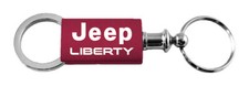 Jeep Liberty Anodized Aluminum Valet Key Fob Burgundy Jeep Liberty Anodized Aluminum Valet Key Fob Burgundy