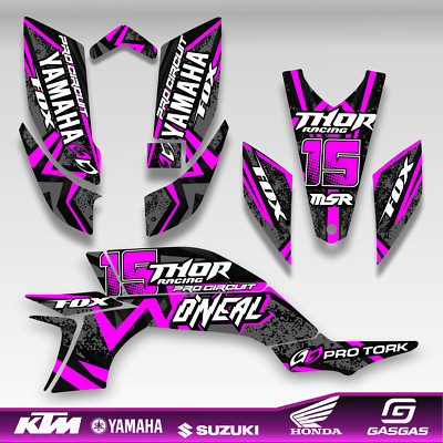 . Yamaha YFZ 450 Decals Kit 2003 2004 2005 2006 2007 2008 ATV Graphics