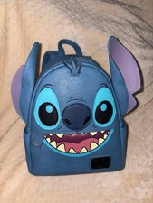 Loungefly Disney Lilo  Stitch Mini Backpack Blue Purple Collectible Bag