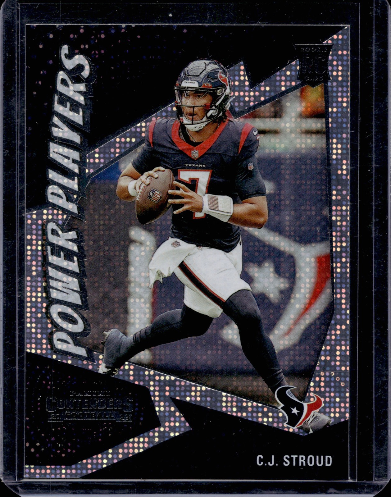 2023 Contenders #24 C.J. Stroud Power Players Silver SPARKLE RC Texans M03