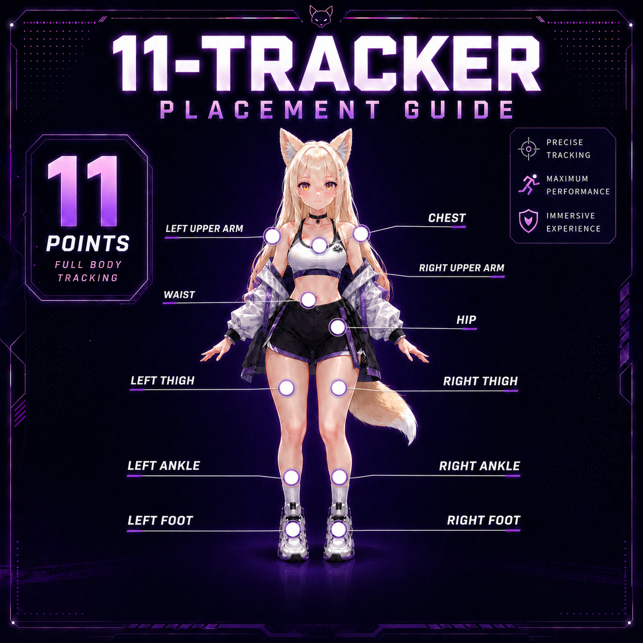 SlimeVR Compatible Full Body Tracking FBT VRCHAT VR 11 Trackers  LSM6DSV HTC VIV