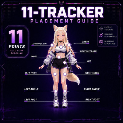 SlimeVR Compatible Full Body Tracking FBT VRCHAT VR 11 Trackers  LSM6DSV Vive