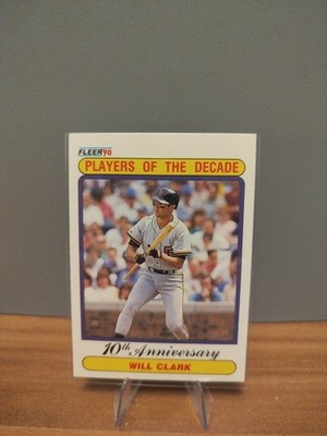1990 Fleer - Players of the Decade Will Clark #630 San Francisco Giants