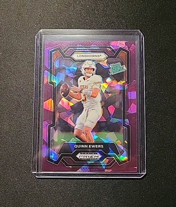 2024 Prizm Draft Picks QUINN EWERS PURPLE ICE RC /149 TEXAS #191 Rated Rookie