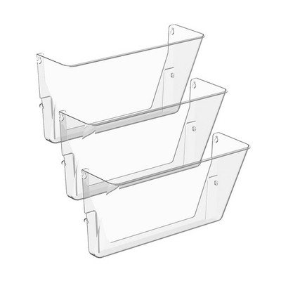 Archivador de pared plástico con un solo bolsillo acrílico transparente colgar