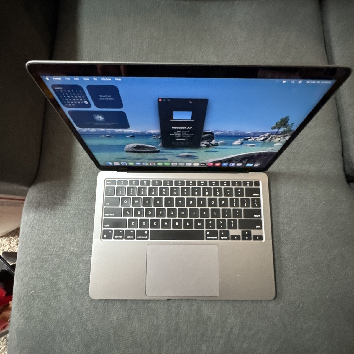 Apple MacBook Air 2020-13 Inch M1 Chip 256GB, Space Gray, 8GB RAM