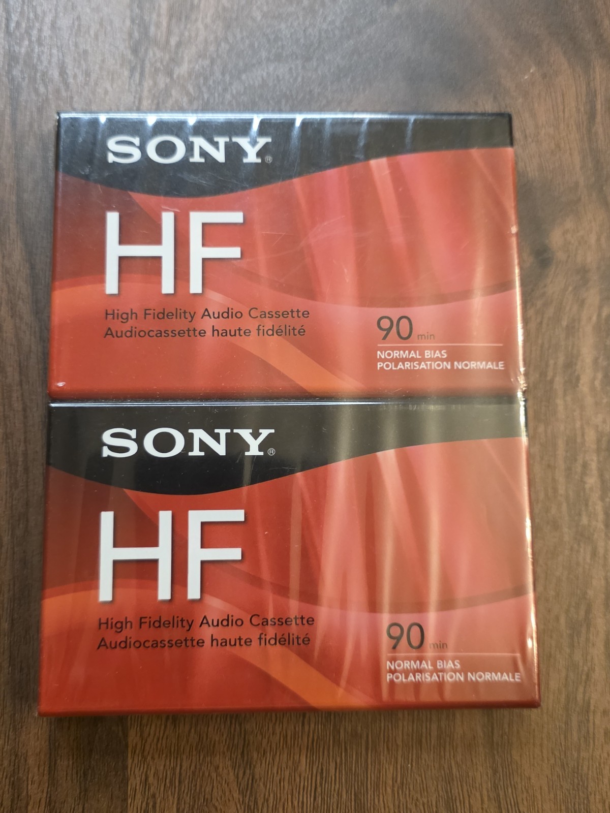 Sony HF High Fidelity 90 Minute Cassette Tapes Brand New 2 Pack