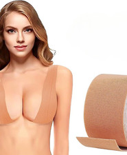 2 x ROLLS OF ULTRA STRONG BREAST LIFT / BOOB TAPE - 5 m LONG x 2.5 cm WIDE