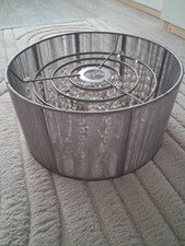 Modern Crystal Style Ceiling Light Drum Shade Chandelier – Used