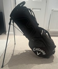 Callaway Chev Golf Stand Bag w/ Dual Strap + 7 Way Dividers Blue/Black