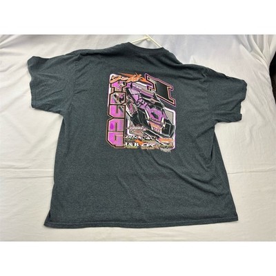 Jeff Young #1 Dirt Late Model Racing Graphic T-Shirt Mens 3XL Gray