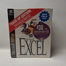 Microsoft Excel 5.0 Trade-Up Edition for Windows 3.5" Floppy Disks SEALED