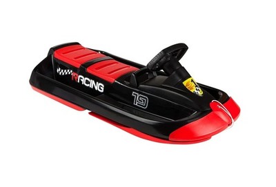 Hamax Sno Racing Lenkschlitten ergonomischer Sitz rutschfeste Fußstützen