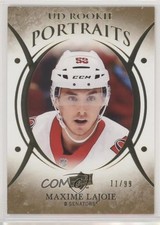 2018 Upper Deck UD Portraits Rookies Gold Foil 11/99 Max Lajoie Maxime #P-57 hn6