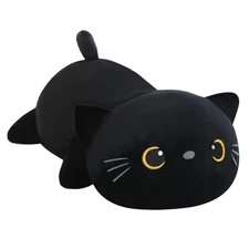  Weighted Plush, Weighted Stuffed Animal, Cute Medium(13.8 Inch) Black Cat