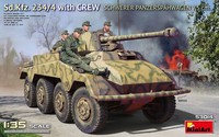 Sd.Kfz. 234/4 Schwerer PanzerspäHwagen 7,5 Cm. With Crew 1:3 5 Plastic Modell