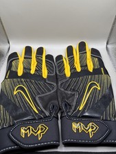 Mookie Betts Pro Issue (Jordan) Nike MVP Batting Gloves. Boston Bruins Colorway