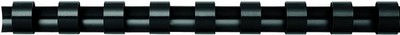 Fellowes Plastikbinderücken DIN A4 21 Ringe 14 mm schwarz  25 Stück