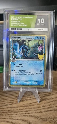 Pokemon TCG Mimikyu SWSH136 Black Star Promo - ACE 10