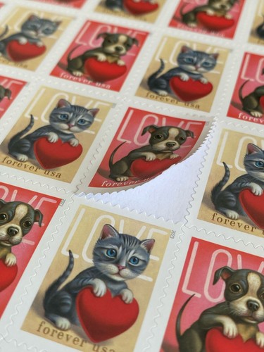 USA 2019 2020 2023 2025 Stamps MNH Forever Love Made of Hearts Cat & Dog Sheets - Picture 14 of 15