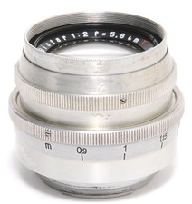 Zeiss Jena for Exakta 2/5.8 cm Biotar Red T Aluminium Version c.1943. of K. Ra
