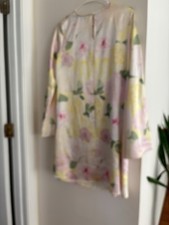 Floral Print Long Sleeve Shirt Dress
