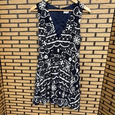 Lucca Navy And White Floral Dress Size Medium