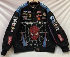 Vintage JH Designs Spider-Man 3 Bobby Lobonte RARE Nascar Jacket 4XL
