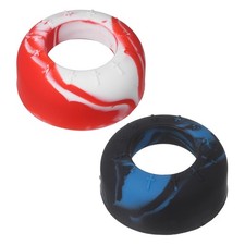 Bat Grip Choke Up Ring, Baseball Rings Bat Knob 2Pcs & Blue-black/Red-white