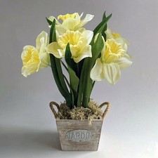 Artificial Daffodil Flowers in Pot