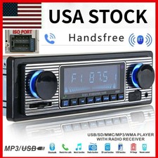 Bluetooth Vintage Car FM Radio MP3 Player USB...