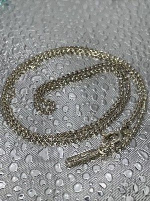 Thomas Sabo 925 Silber Kette,3.2g, L-42cm, D-0.1cm,Logo-Stab