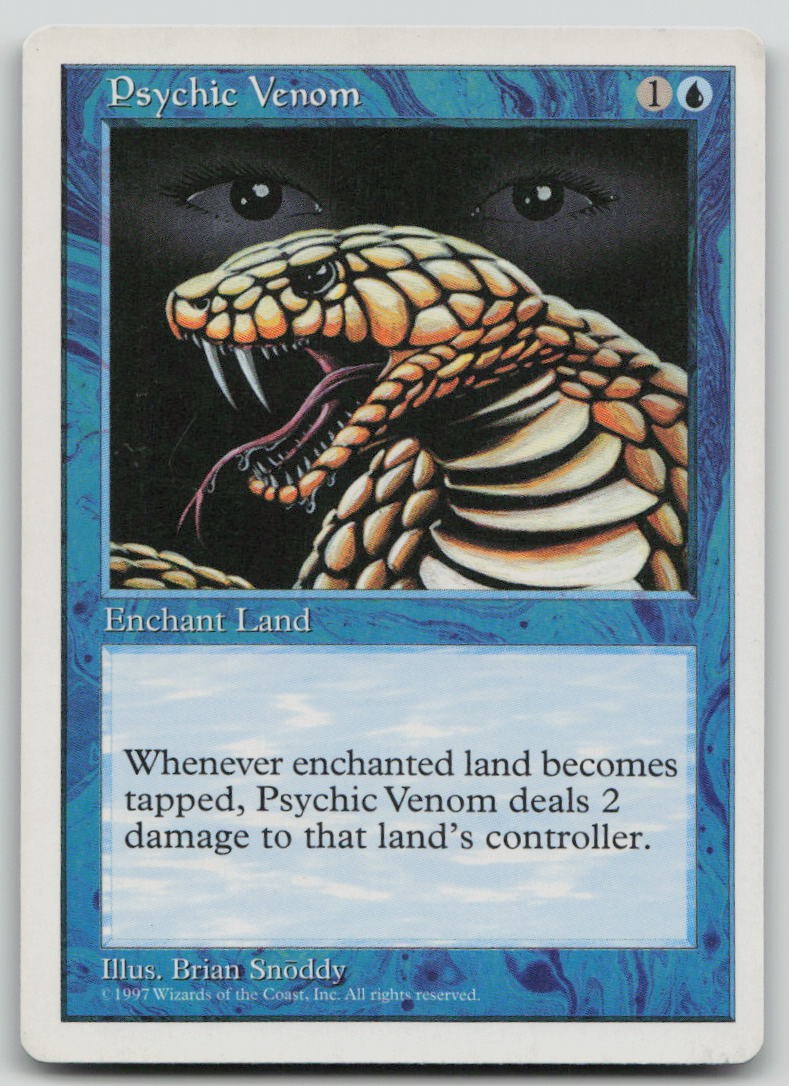 Psychic Venom [Fifth Edition - 113] Moderately Played Common Magic