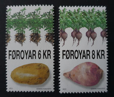 2010 FAROE ISLANDS FOROYAR DENMARK FOOD POTATO & VEGETABLES VF MNH