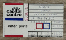 Journey Concert Ticket Stub May 8 1982 Capital Centre