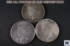 NobleSpirit (TSC) Desirable 1923 P D S Silver Peace Dollar 3x Mixed Cond. Lot