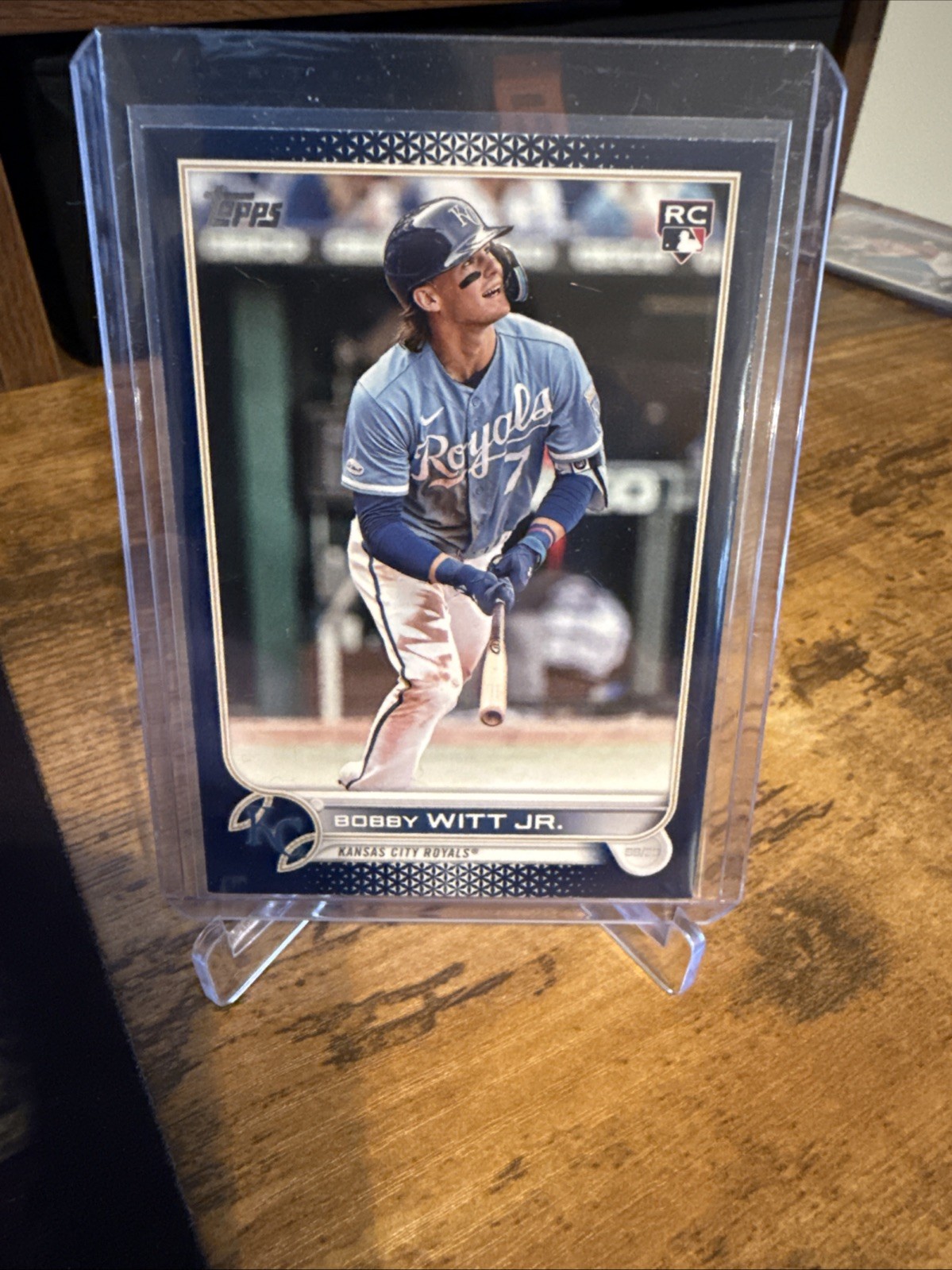 2022 TOPPS UPDATE SERIES BASEBALL BOBBY WITT JR #US100 ROYAL BLUE ROOKIE ROYALS