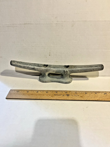 10" Boat Dock Cleat, Galvanized, used