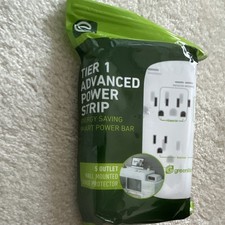 Greenlite Tier 1 Advanced 5-Outlet Wall-Mount Surge Protector, White